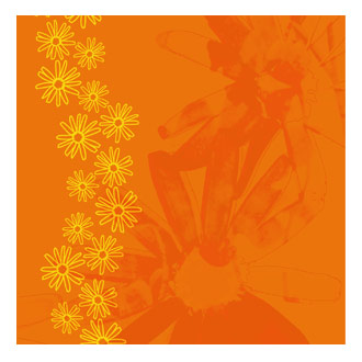 Orange Flower Card