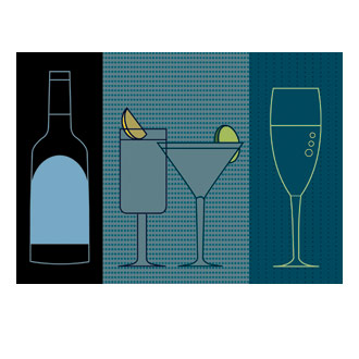 Cocktails Postcard